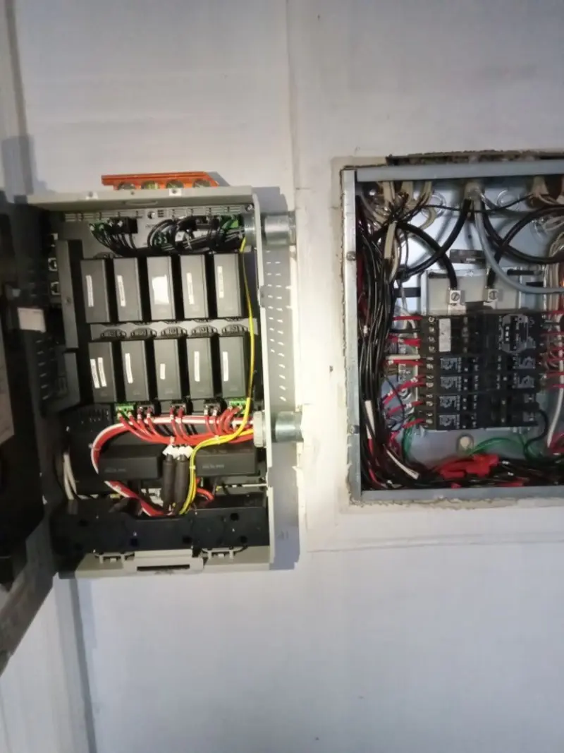 Electrical panel upgrade completed for Electrical Inspection in Leland